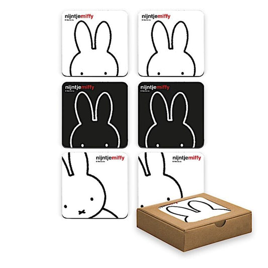 Miffy Rabbit Coasters 6-Pack