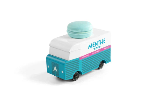 Camionette en Bois Candycar World - Van Macaron Menthe – vue produit 2