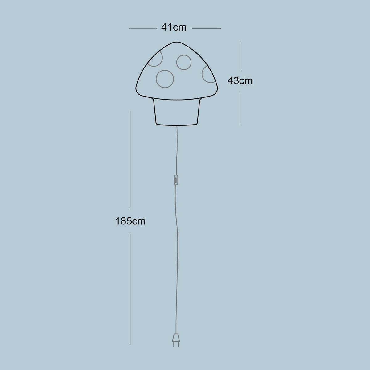Soft Light Mushroom wall lamp