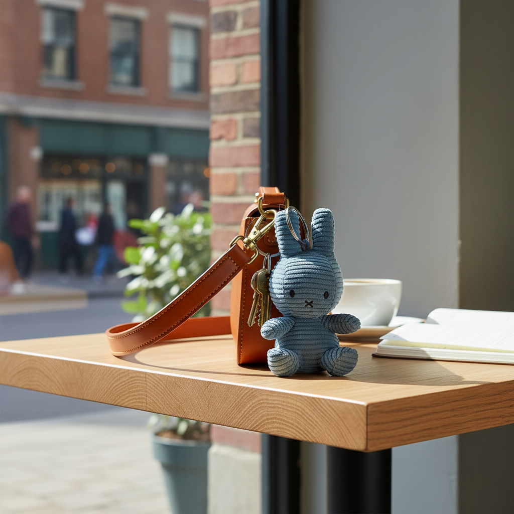 Porte-clés Lapin Miffy Velours Côtelé