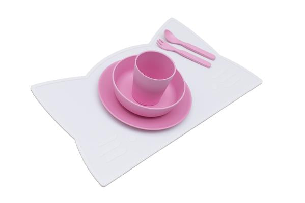 Set de Table en Silicone Chat Blanc