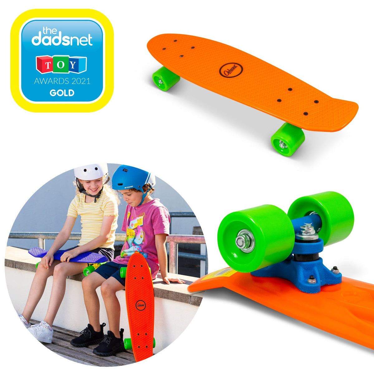Skateboard en Plastique – 17 × 5 pouces