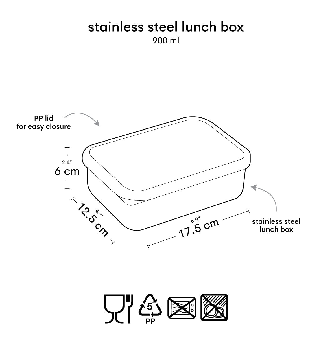 Boîte à déjeuner bento - Robots – vue 7 – A Little Lovely Company