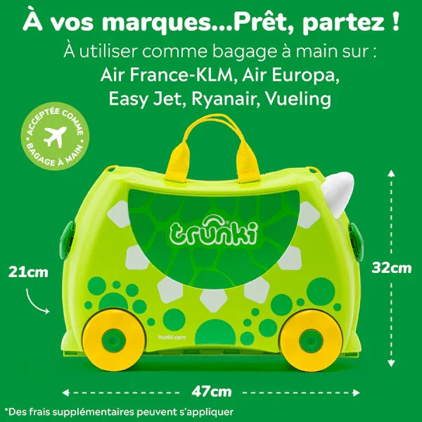 Valise enfant Dudley le Dinosaure – Trunki – vue produit 3