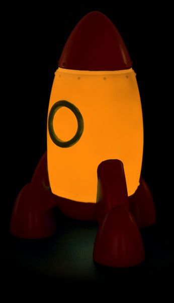 Silver rocket pilot