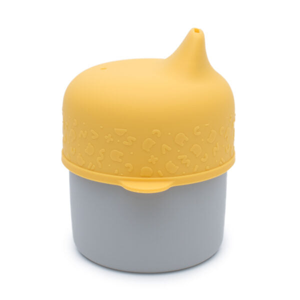 Couvercle et Mini Paille Jaune