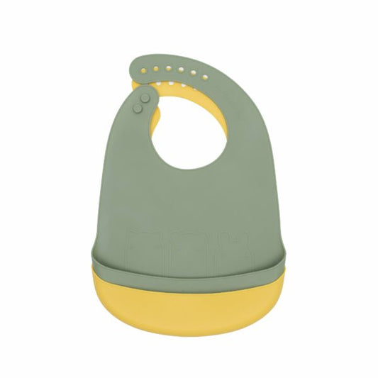 Lot de 2 Bavoirs Sauge & Jaune