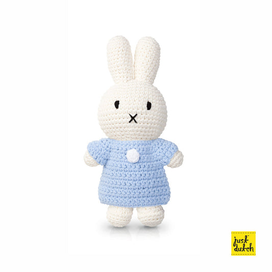 Peluche en Crochet Lapin Miffy - Robe Classique - Bleu pastel