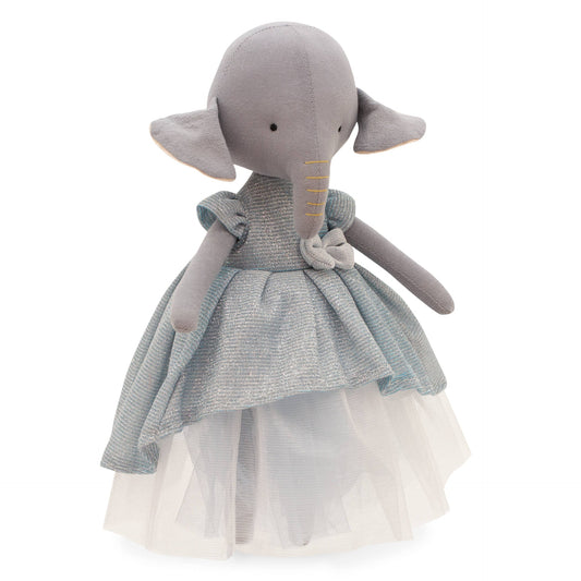 Plüschtier „Elefant Ali“: Hellblaues Kleid, 29 cm, geeignet ab 0 Monaten