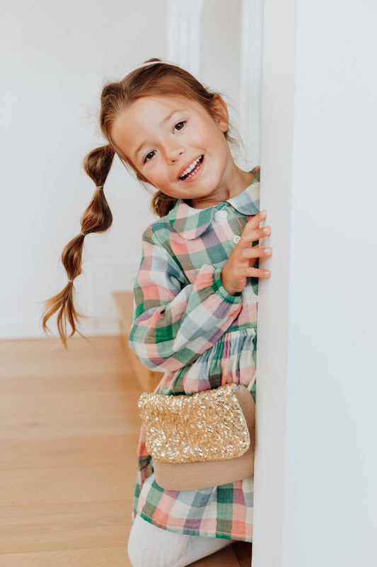 Handtasche - Gold Pailletten