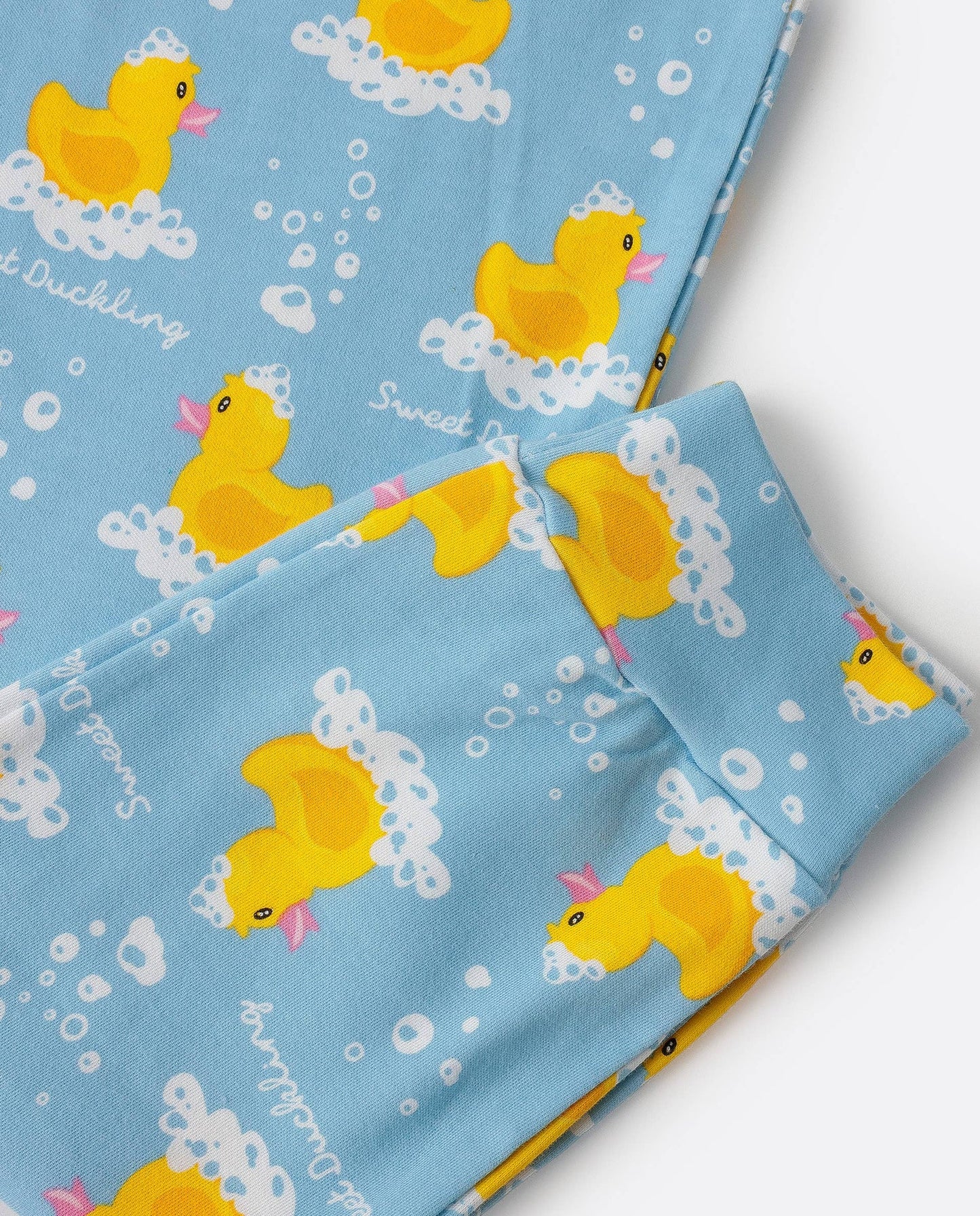 Kinder-Langarmpyjama – Ente „Sweet Duckling“
