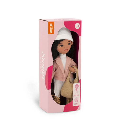 Tina-Puppe mit rosa Jacke, 32 cm