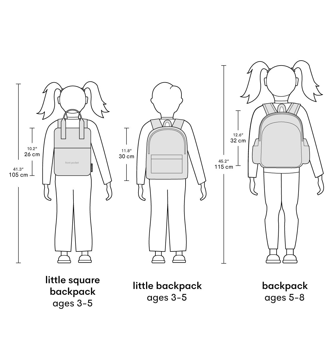 Petit sac à dos enfant - Princesses – vue 7 – A Little Lovely Company