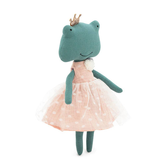 Plüschtier aus Baumwolle, Fiona der angezogene Frosch – 29 cm – ab 0 Jahren