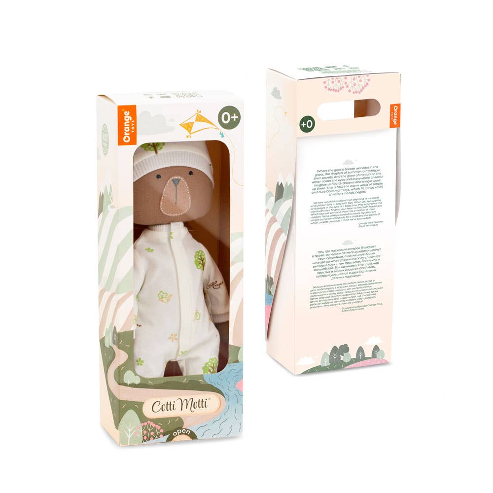 Plüschtier aus Baumwolle, Cotti Motti, Oscar der Bär -29cm-0+