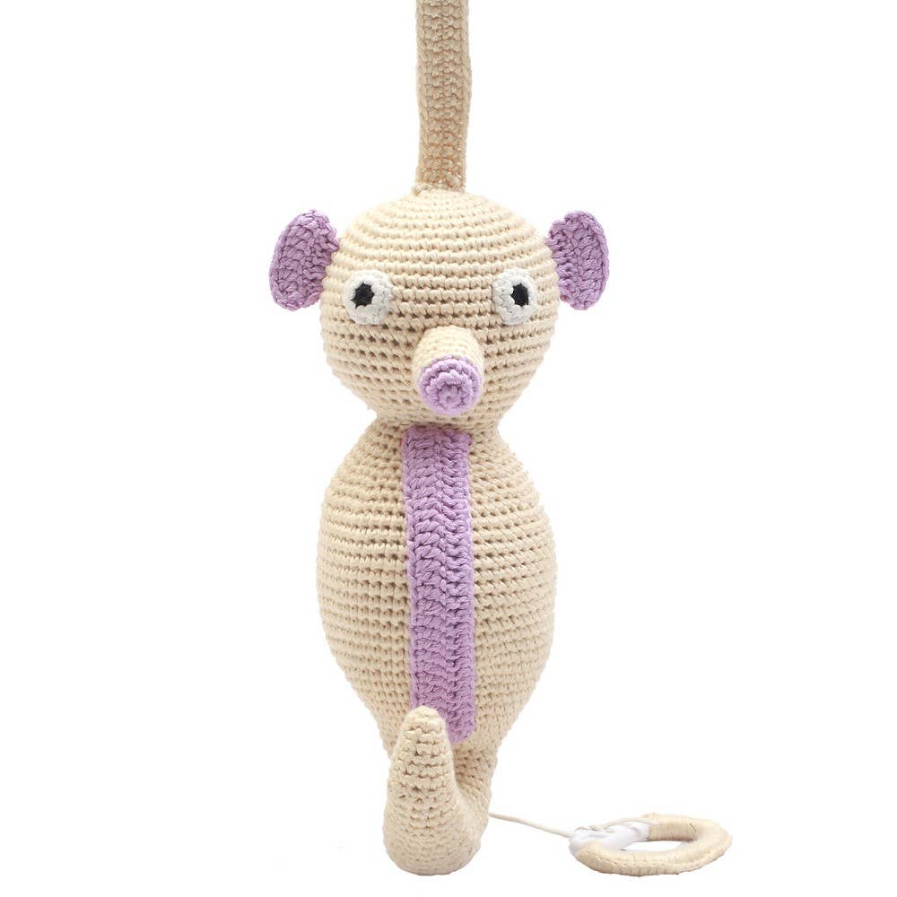 Spieluhr Seepferdchen beige
