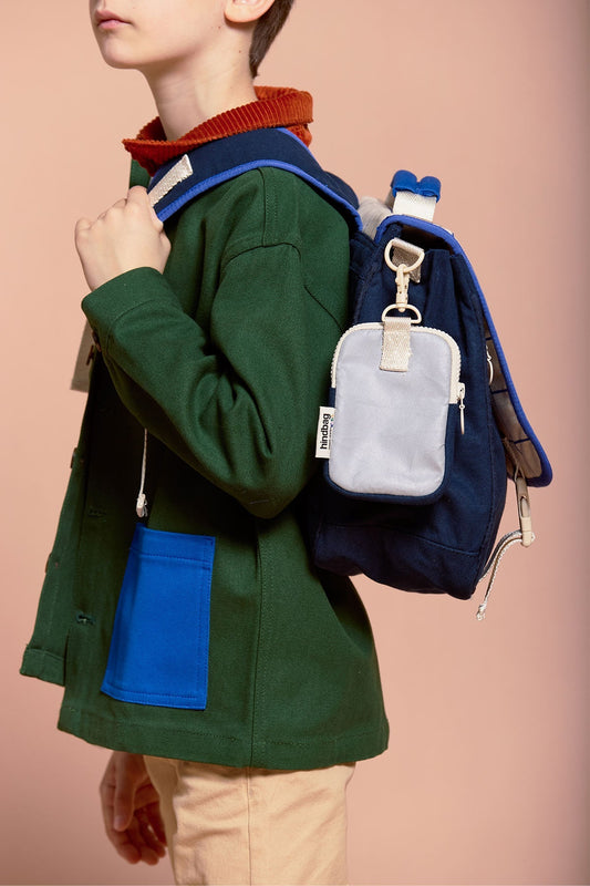 Schultasche Leo Dreifarbig Kariert