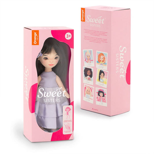 Lilu-Puppe im lila Kleid – 32 cm