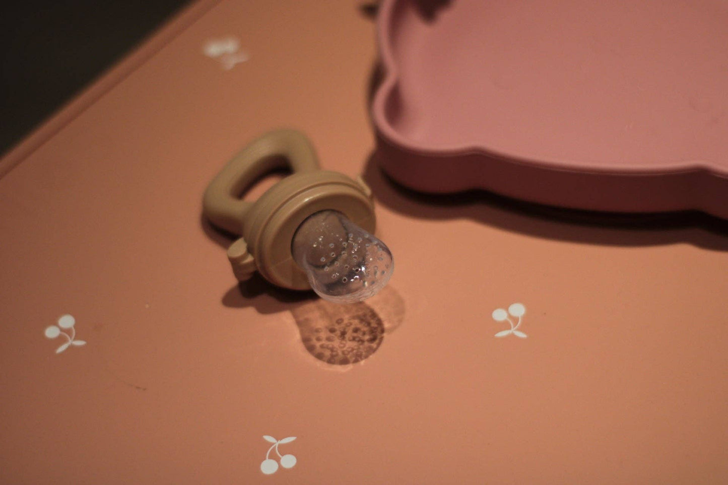 Silicone Placemat Set - Cherries & Peach