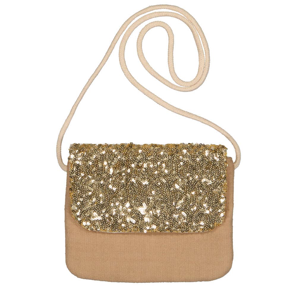 Handtasche - Gold Pailletten