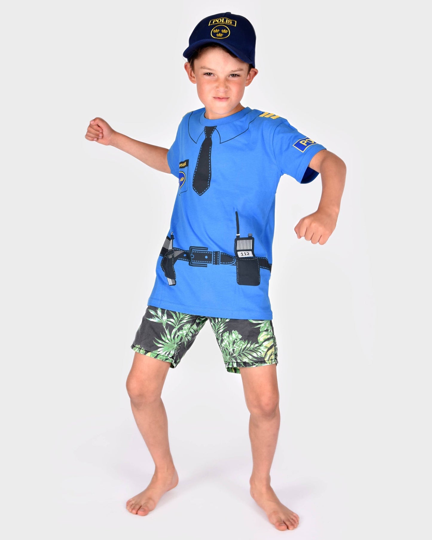 Organic cotton Police T-shirt 110-116 cm 4-6 years