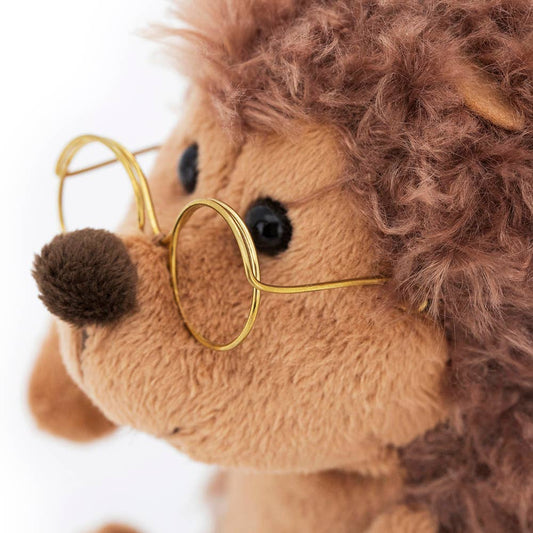 Prickle hedgehog plush toy with glasses, 20 cm