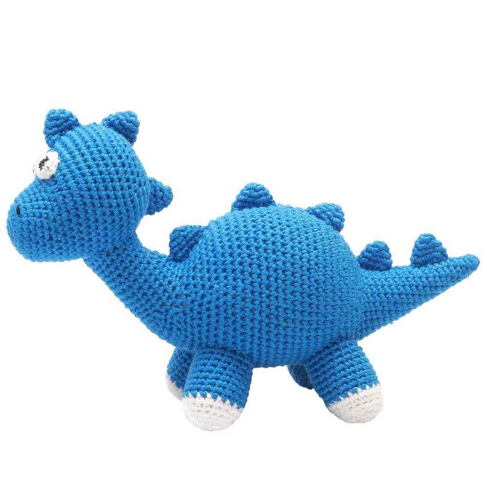 XL Häkelplüschtier – Blauer Dino