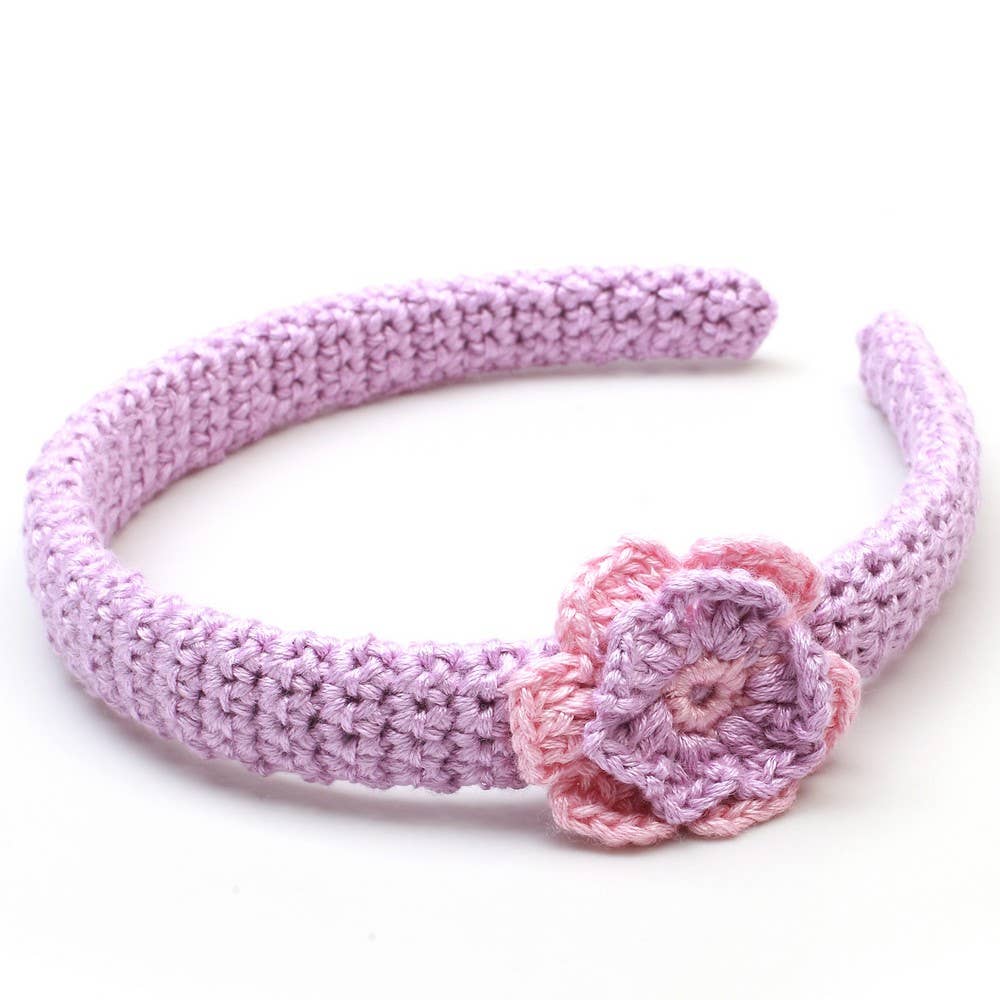 Haarband mit Blume – Helllila