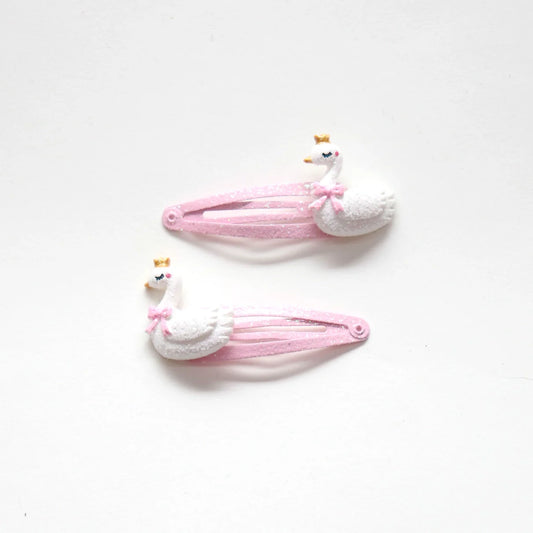 duo barrettes queens cygnes yuko b