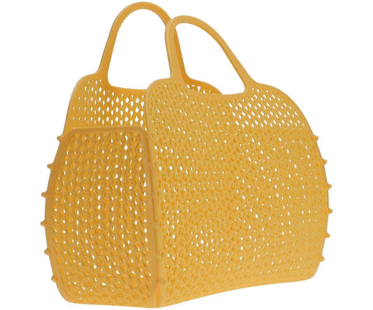 Sonnengelbe Vintage Retro Tasche