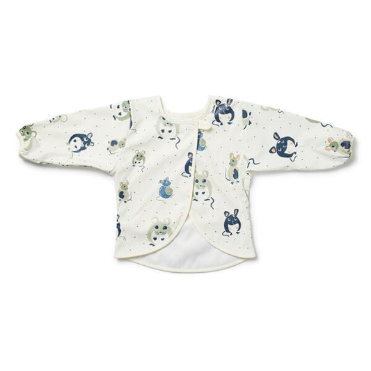 Forest Mouse long sleeve bib