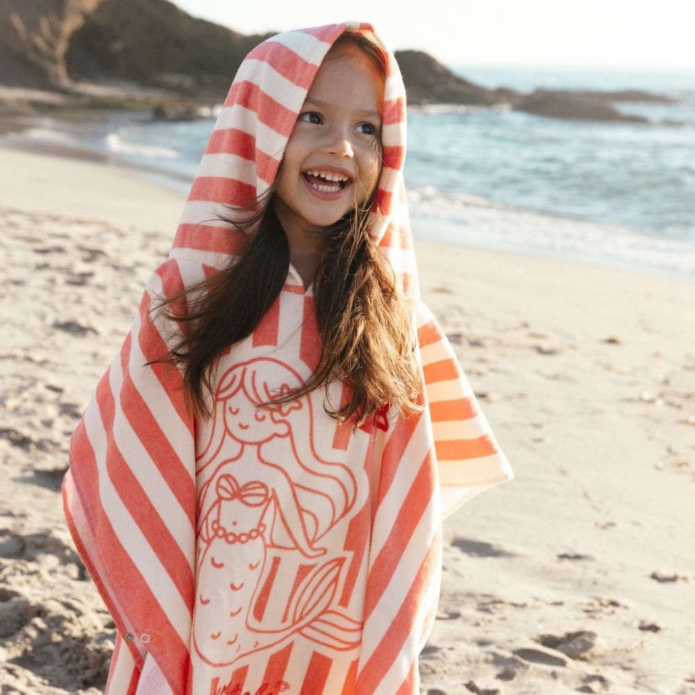 Strandponcho - Pink - Mermazing - 65 x 65 cm