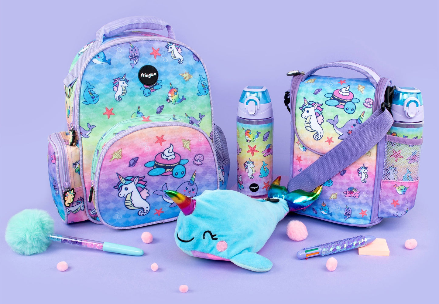Enfant Sac à dos scolaire – Narwhal & Seahorse Nursery Sac
