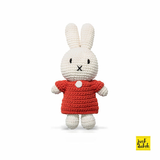 Peluche en Crochet Lapin Miffy - Robe Classique - Rouge