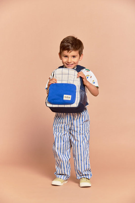 Romy Rucksack Dreifarbig Kariert