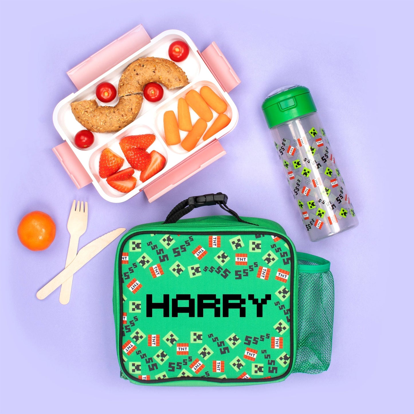 Minecraft Sac repas with Pocket – vert