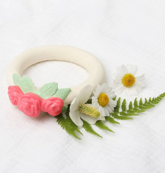 Anneau de dentition Boutons de Rose – vue 2 – A Little Lovely Company