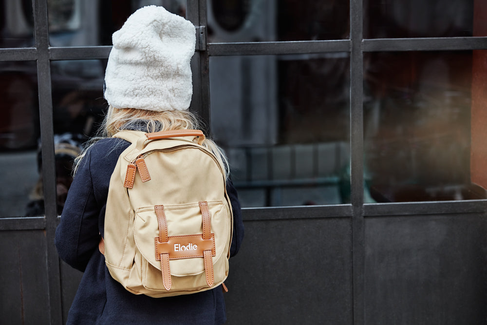 Gold mini backpack