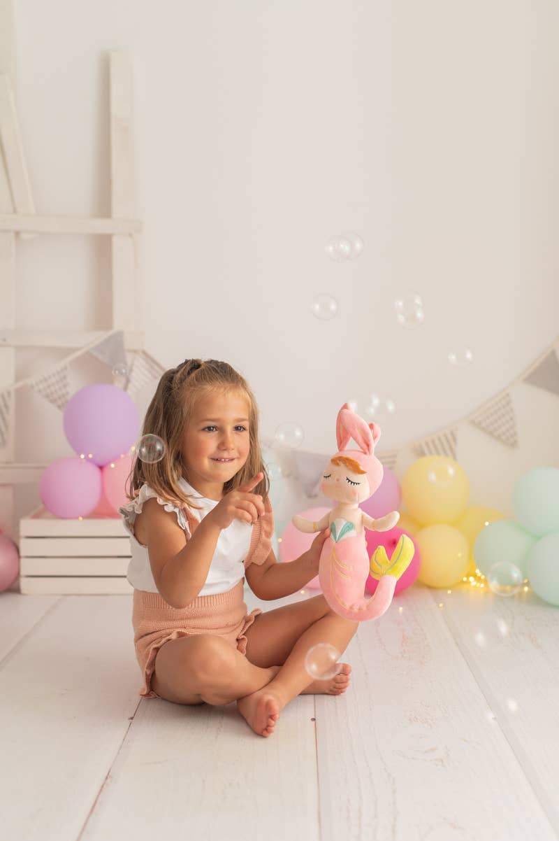 Lana Meerjungfrauenpuppe aus Stoff – Rosa