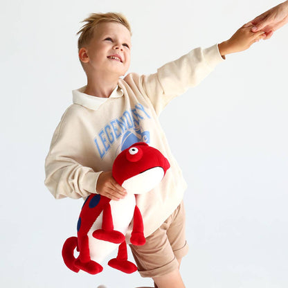 Rotes Chamäleon-Plüschtier, 30 cm