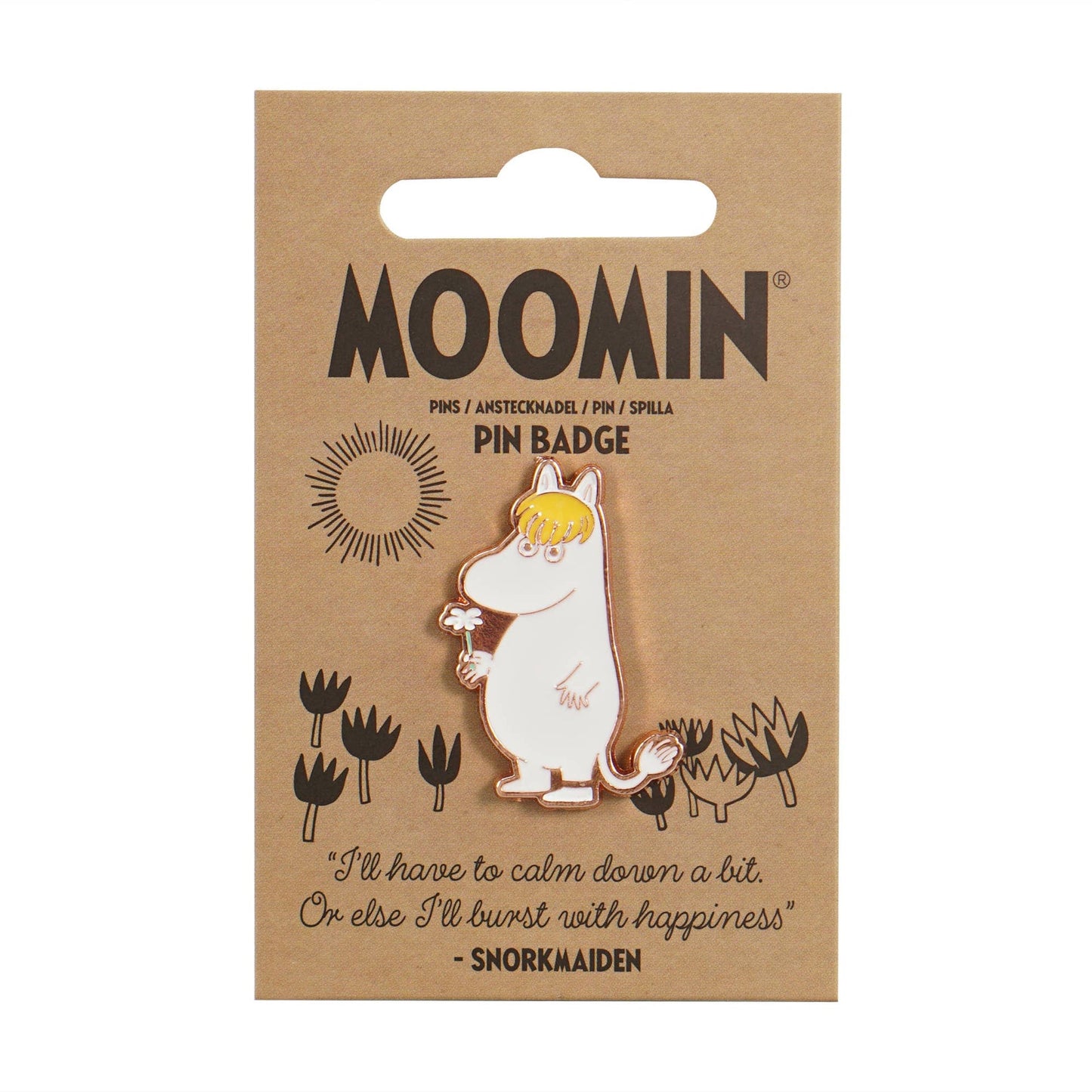 Moomin Pin - Snorkmaiden metal