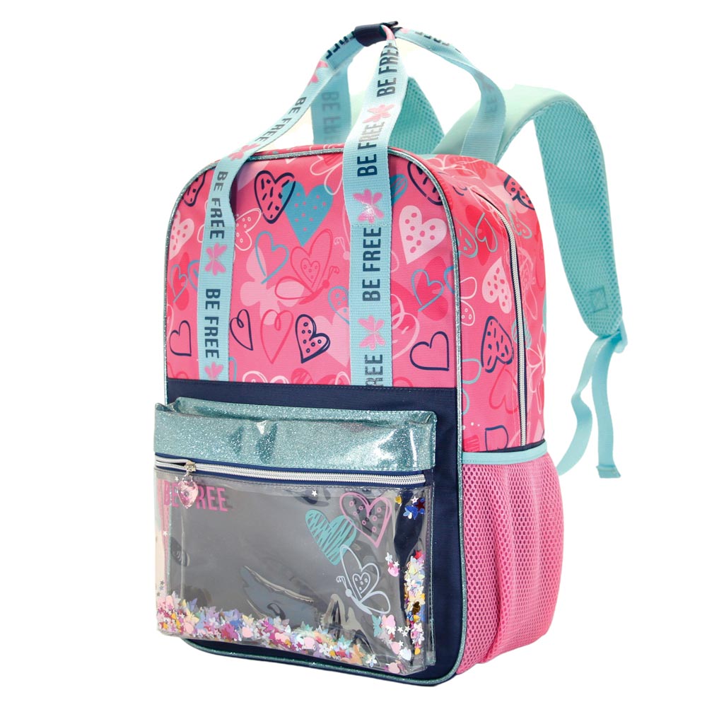 Sac à Dos Glitter Oh My Pop! « Be Free » – Rose