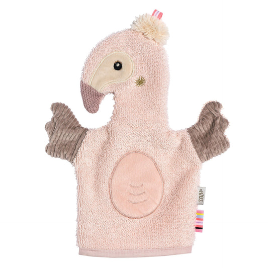 Waschhandschuh Flamingo