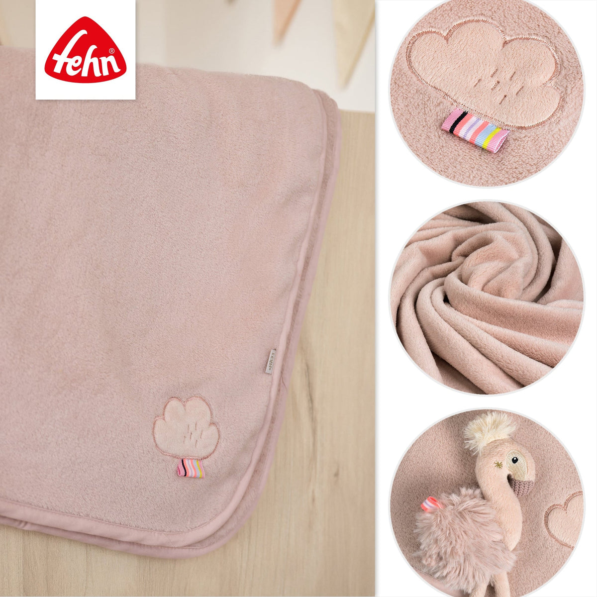 Kuscheldecke Flamingo
