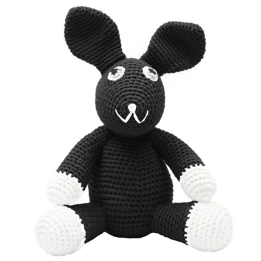 Gehäkeltes Plüschtier – Schwarzes Kaninchen