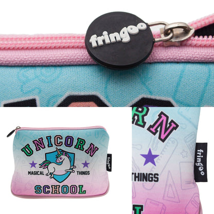 Grande trousse scolaire imprimée – licorne scolaire