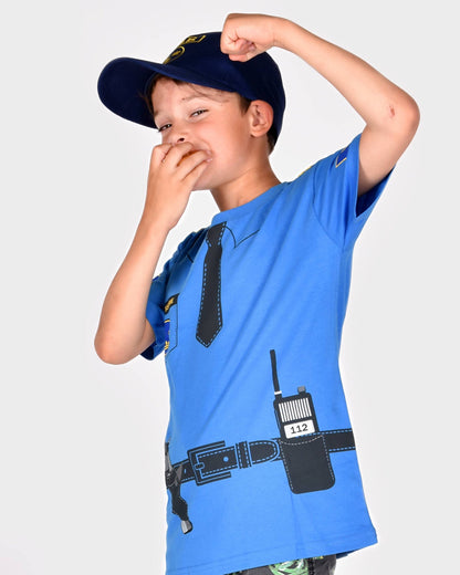 T-Shirt Polizei aus Bio-Baumwolle 98-104 cm 2-4 Jahre