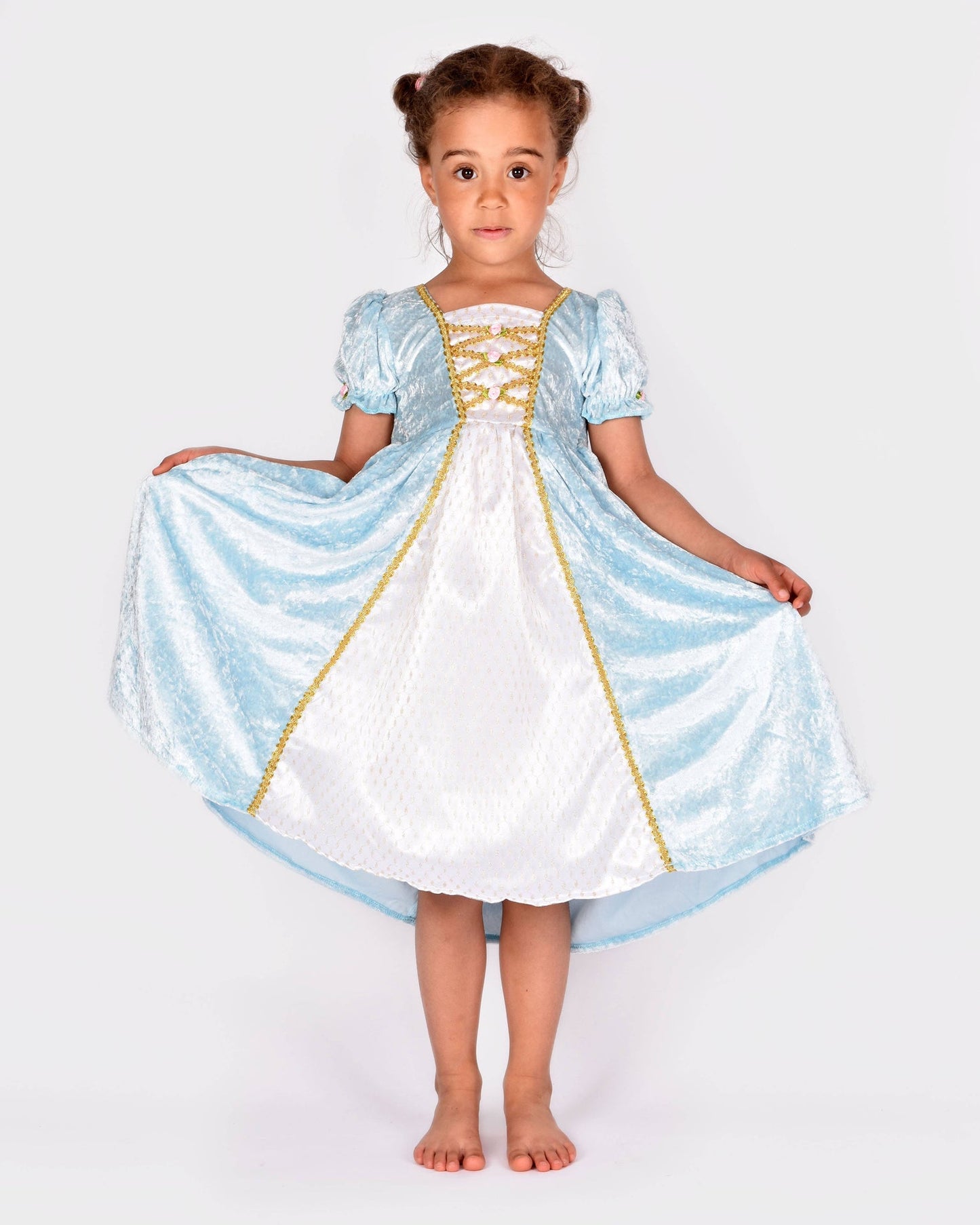 Light blue velvet princess dress 98-104 cm 2-4 years