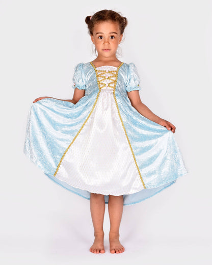 Light blue velvet princess dress 98-104 cm 2-4 years