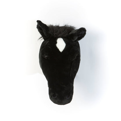 Décoration Murale Peluche Pierre le Cheval Noir - Wild & Soft